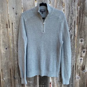 Express • gray knit sweater